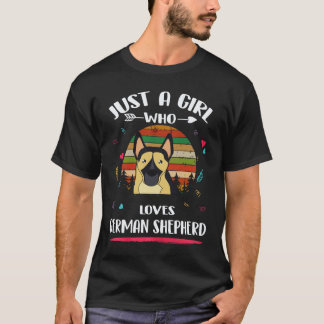 23 Just A Girl Who Loves German Shepherd T-Shirt