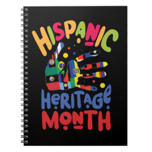 23.National Hispanic heritage Month all countries. Notebook