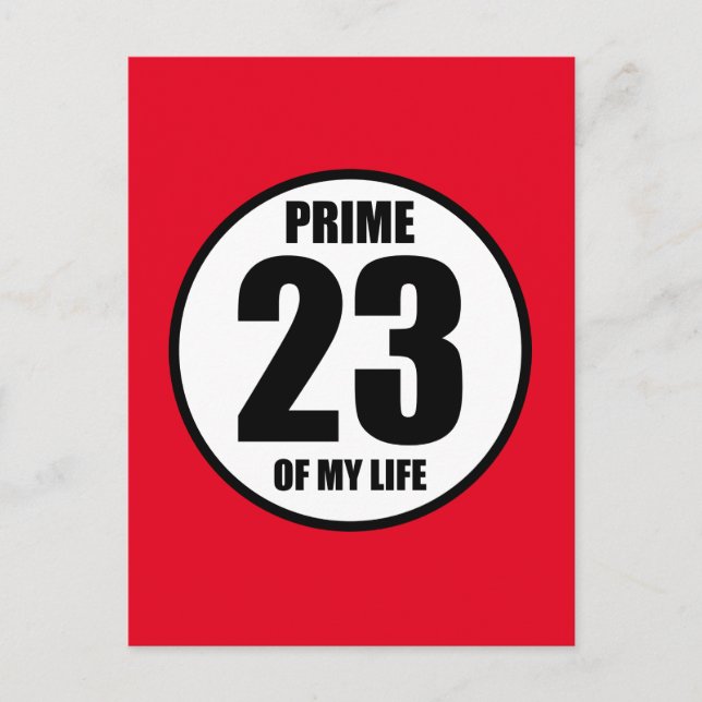 23 - prime of my life postcard (Front)