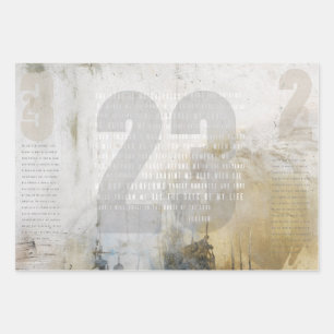23 - Psalm 23 Wrapping Paper Sheet
