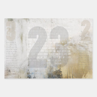 23 - Psalm 23 Wrapping Paper Sheet