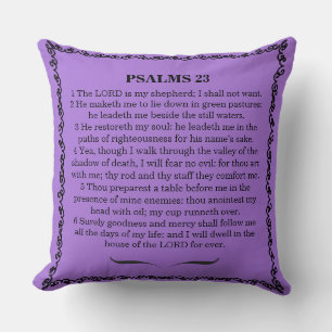 23 Psalms The Lord Is My Shepard  Cushion