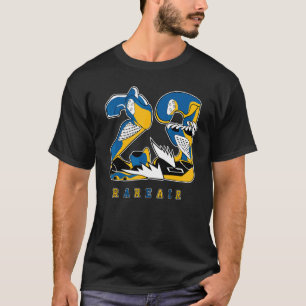 23 Rare Air Dunk Low Blue Yellow Matching T-Shirt