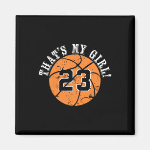 23 Sketll Player That's My Girl Cheer Mum Dad Team Magnet
