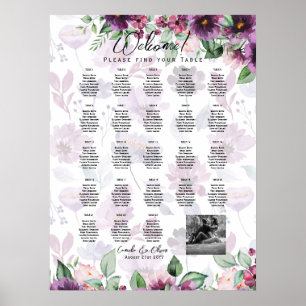 23 Table Seating Chart Photo Welcome with Names