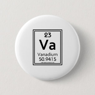 23 Vanadium 6 Cm Round Badge