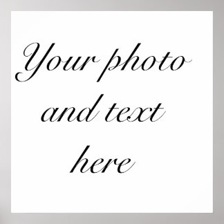 23"x23" personalised poster