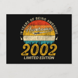 23 Year Old Bday Retro Awesome 23rd Birthday Gift Postcard