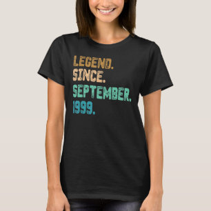 23 Year Old Legend Since September 1999 23rd Birth T-Shirt