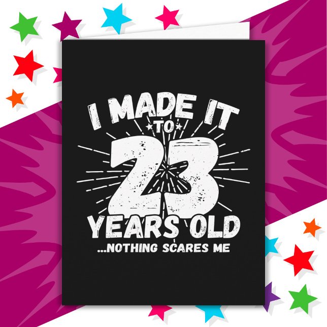 23 Year Old Sarcastic Meme Funny 23rd Birthday Card (Creator Uploaded)