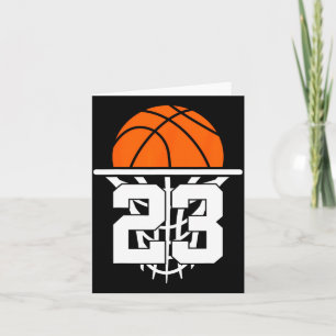 23 Years Basketball 23rd Birthday Card