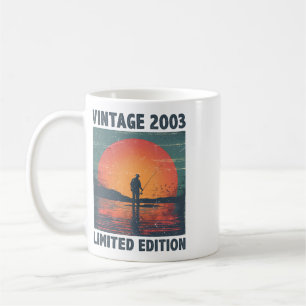 23 Years Old Gift 2003 Fishing Fisherman Fish 22nd Coffee Mug