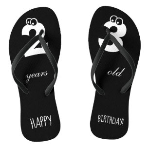 23 years old HAPPY BIRTHDAY Print Cute Black Thongs