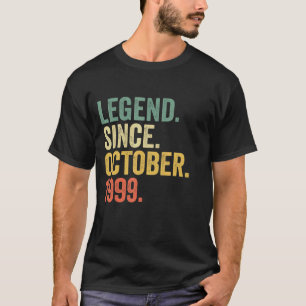 23 Years Old  Legend Since October 1999 23rd Birth T-Shirt