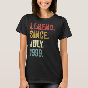 23rd Birthday 23 Years Old Legend Since July 1999 T-Shirt