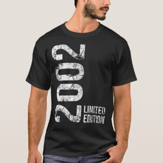 23rd Birthday 23 Years Old Man Woman Vintage 2002 T-Shirt