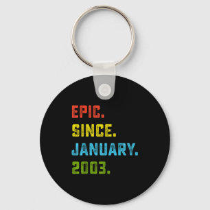 23rd Birthday Gift Ec Since January 2003 23 Years Key Ring