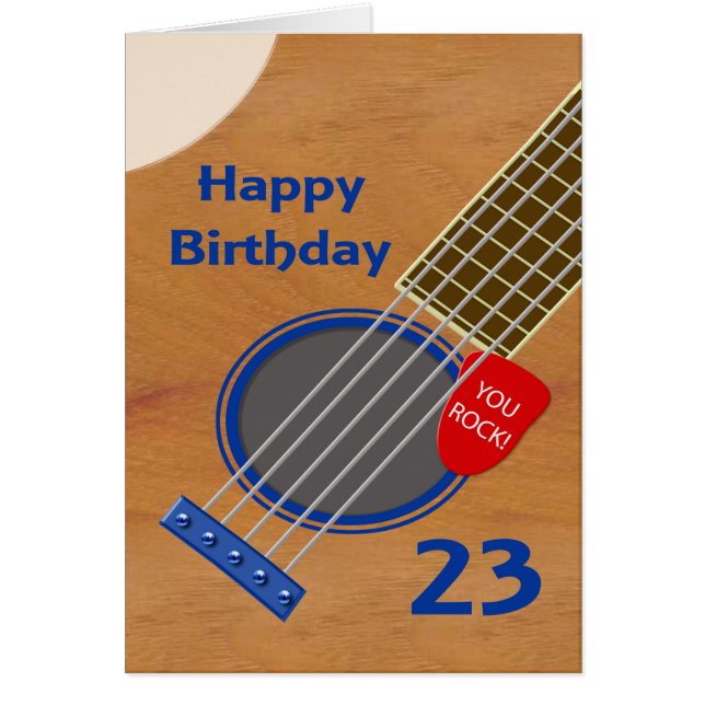 23rd Birthday Guitar Player Birthday (Front)
