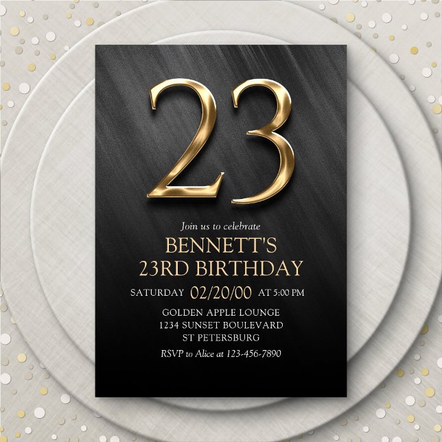 23rd Birthday Invitation (Creator Uploaded)
