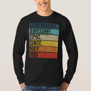 23rd Birthday Legendary Awesome Epic Since May 199 T-Shirt