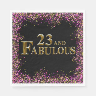 23rd  Birthday  Napkin