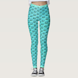 23rd Birthday or Anniversary Peacock Feathers Leggings