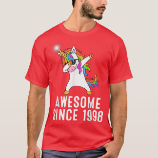23rd birthday, unicorn dab, Awesome since 1998  T-Shirt