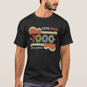 23rd Birthday Vintage Guitar Retro Lets Rock 2000 T-Shirt