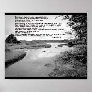 23rd Psalm Landscape Photo Poster