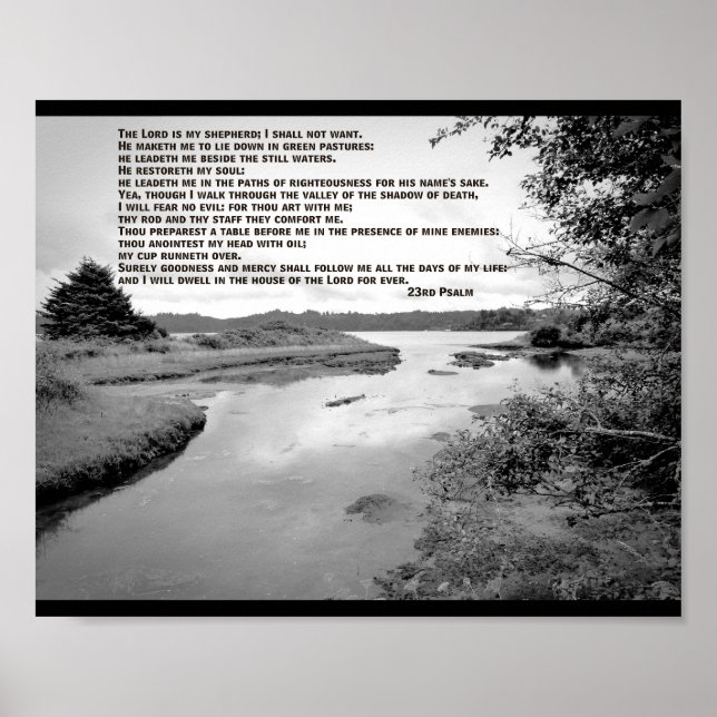 23rd Psalm Landscape Photo Poster (Front)
