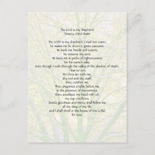 23rd Psalm... Postcard