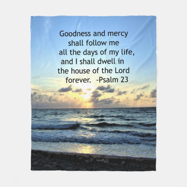 23RD PSALM SUNRISE PHOTO DESIGN FLEECE BLANKET (Front)