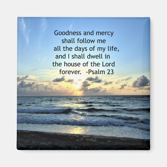 23RD PSALM SUNRISE PHOTO DESIGN MAGNET (Front)