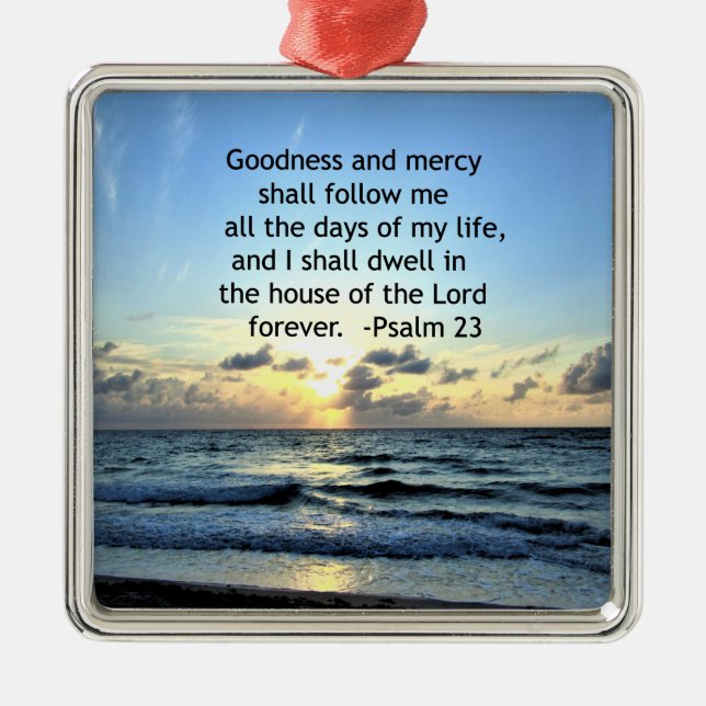 23RD PSALM SUNRISE PHOTO DESIGN METAL ORNAMENT (Front)