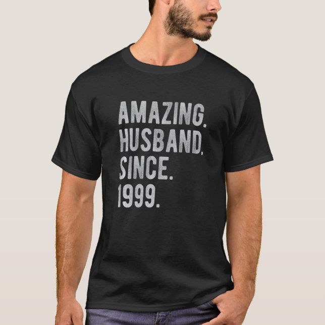 23rd Wedding Aniversary For Him  Amazing Husband S T-Shirt (Front)