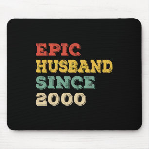 23rd Wedding Anniversary for Him Epic Husband Sinc Mouse Pad