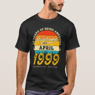 23th Birthday Retro April 1999 Quarantine 23 Years T-Shirt