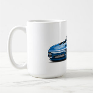240sx blue car drawing coffee mug
