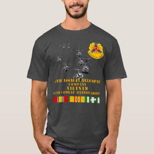 240th Assault Helicopter Co w 12th CAB w VN SVC T-Shirt