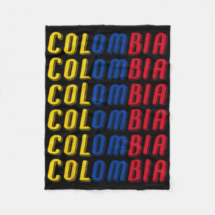 2425 Colombian Flag Soccer Jersey Kit Sport Unifor Fleece Blanket