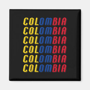 2425 Colombian Flag Soccer Jersey Kit Sport Unifor Magnet