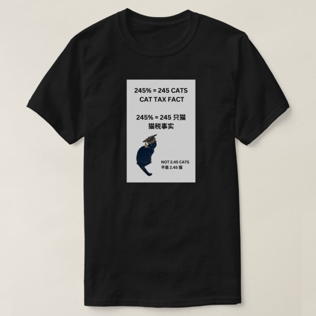 245% = 245 CATS T-Shirt (Design Front)
