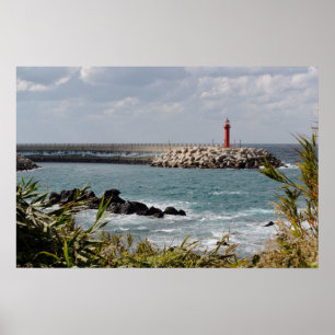 24×16 Jeju-do South Korea Lighthouse Photo Print
