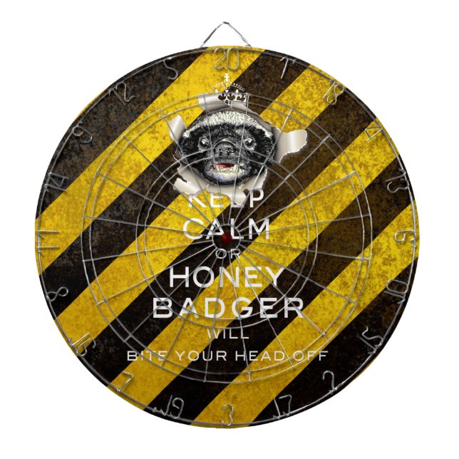 [24.1] Keep Calm or Honey Badger… Dartboard (Front)