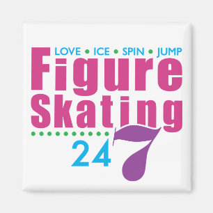 24/7 Figure Skating Magnet