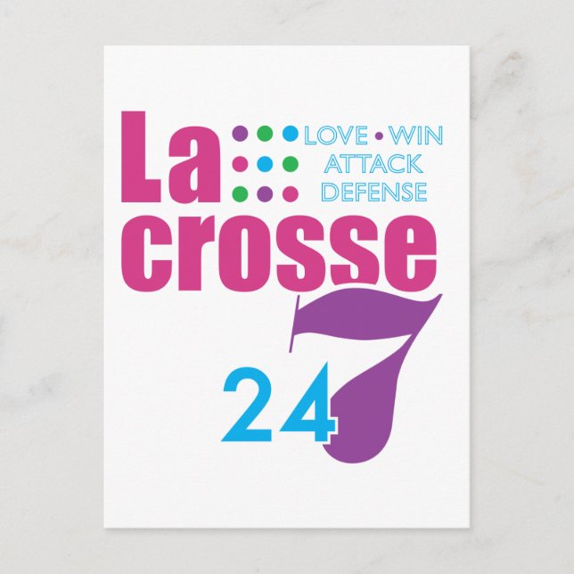 24/7 Lacrosse Postcard (Front)