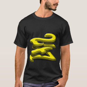 24 7 - Twenty-Four Seven - Yellow Text T-Shirt