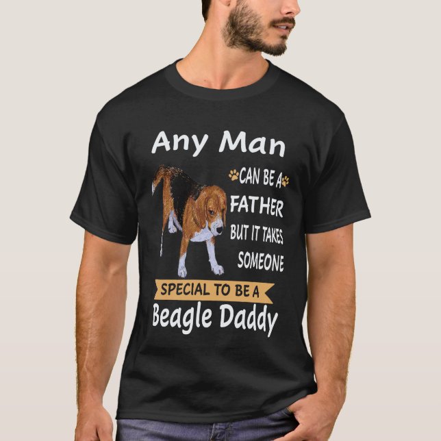 24 Any Man - Beagle Daddy Beagle T-Shirt (Front)