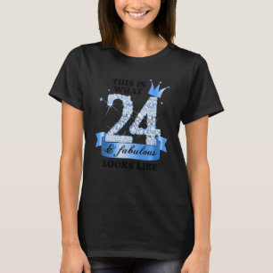 24 & Fabulous I Blue White Party Group Candid Phot T-Shirt