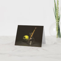 “#24” Frank Sunseri, notecard, pencil, green apple